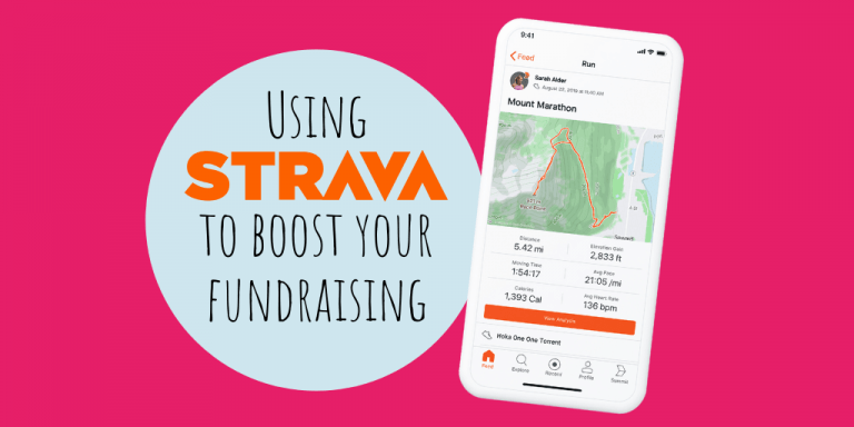 Strava on Give as you Live Donate