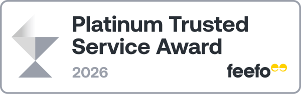 Feefo Platinum Trusted Service Award 2026