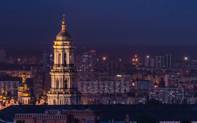 Kyiv at night