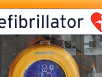 Defibrillator at St Mary's