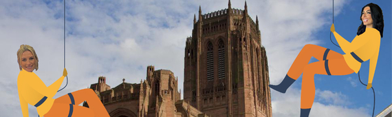 Good Luck Kirsti & Bethany! - Liverpool Cathedral Abseil