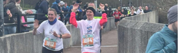 Lisa Morris runs the Birmingham half Marathon