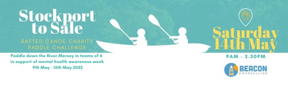 LibDem Team Canoe from Stockport, through Didsbury to Sale For Mental Health Awareness Week
