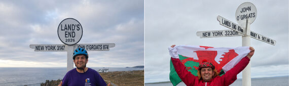 Cycling lands end to john groats