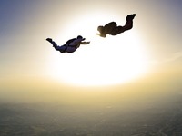 James Neal and Lizzy Bennetts Sky Diving