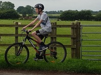 Luke goes biking