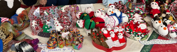 Carole knits for St Gemma's Hospice