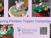 Stepping Stones Spring Postbox Topper