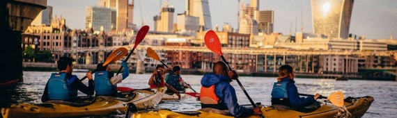 Monika takes on Thames River Kayak Challenge