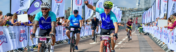 Toby is cycling from London to Brighton