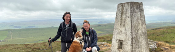 Claire & Viv Walking 20km Hadrian’s Wall  4 Tim Lamb