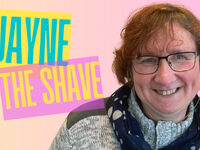 Jayne braves the shave