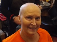 Jennie's post Chemo Head-shave