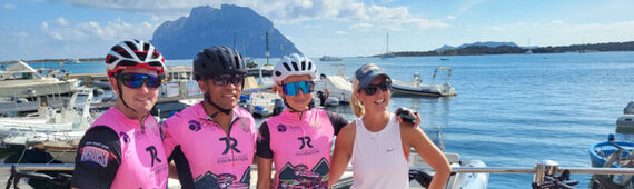 Jason, Cara, Martin & Chrissy - Team JRF taking on the Sardinian Hills!